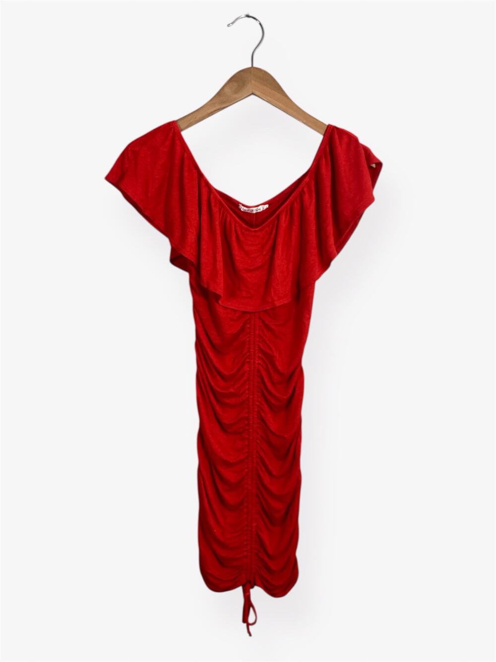 Heart & Hips Women’s Dress Off the Shoulder Ruched Red Small
